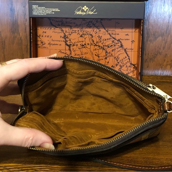 NIB-Patricia Nash-Doorways to Italy-Varone-Dual Zip Wristlet Pouch-GiftBoxed-$89 - Picture 9 of 14